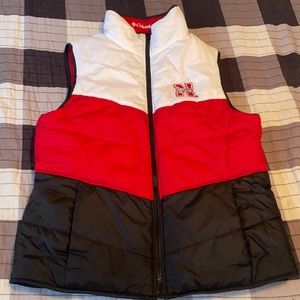Reversible Nebraska huskers puffer vest